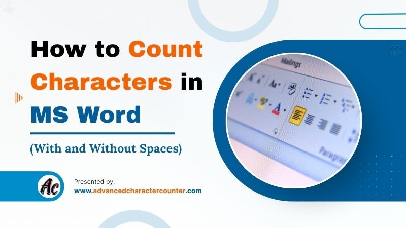 How to Count Characters in MS Word