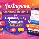 Instagram Character Limit for Captions, Bio and Comments (2026 Guide)
