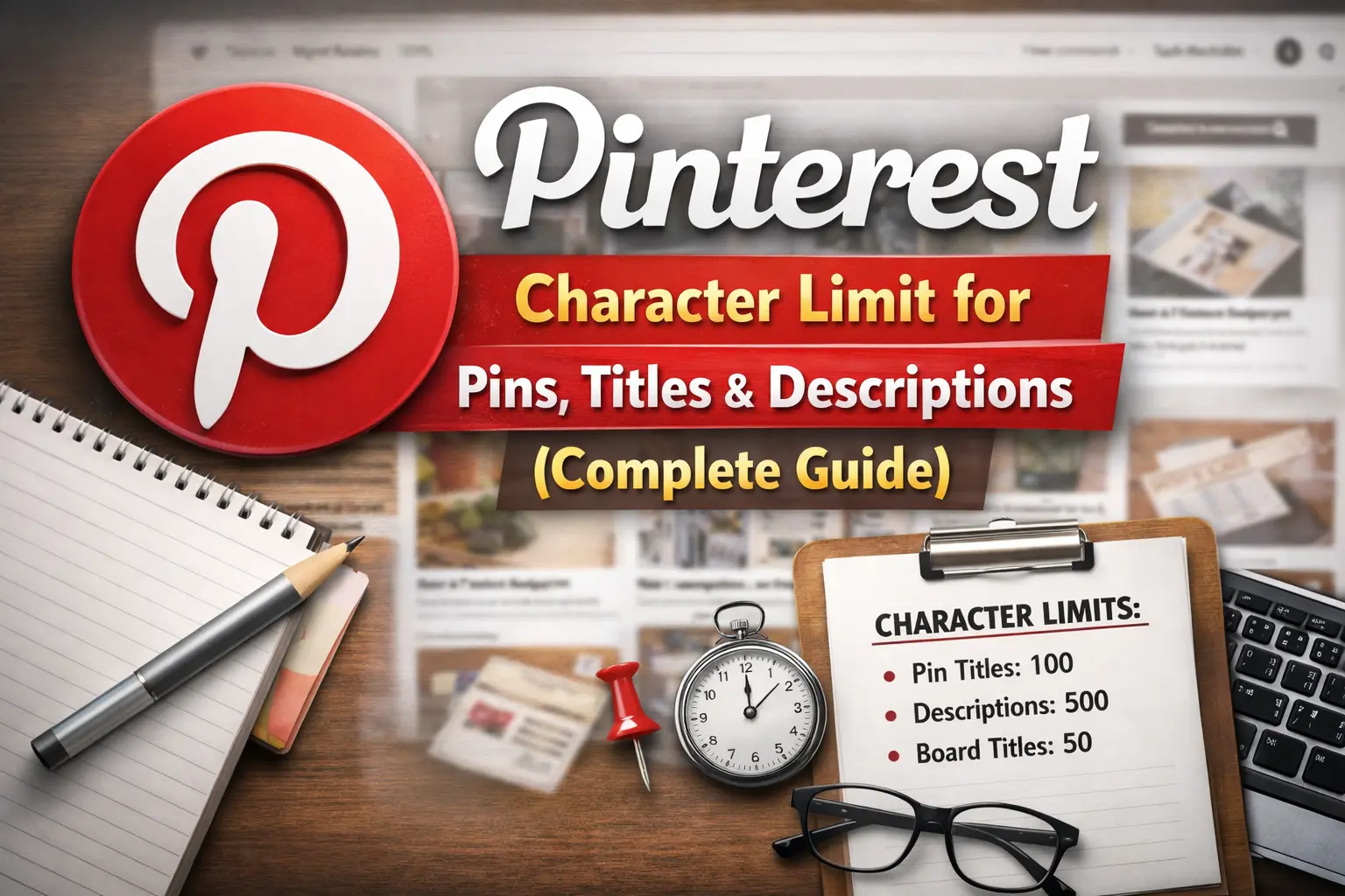 Pinterest Character Limit for Pins, Titles and Descriptions (Complete Guide)