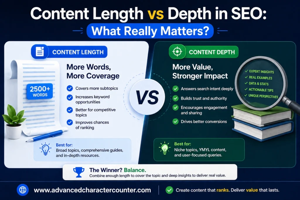 Content Length vs Depth in SEO What Really Matters