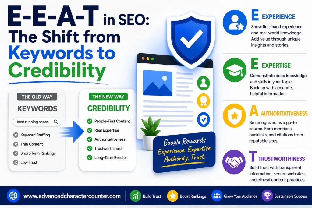 E-E-A-T in SEO The Shift from Keywords to Credibility