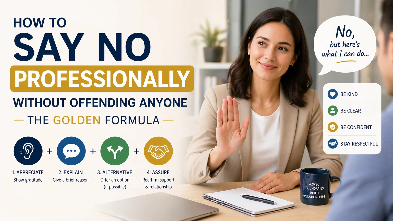 How to Say No Professionally Without Offending Anyone