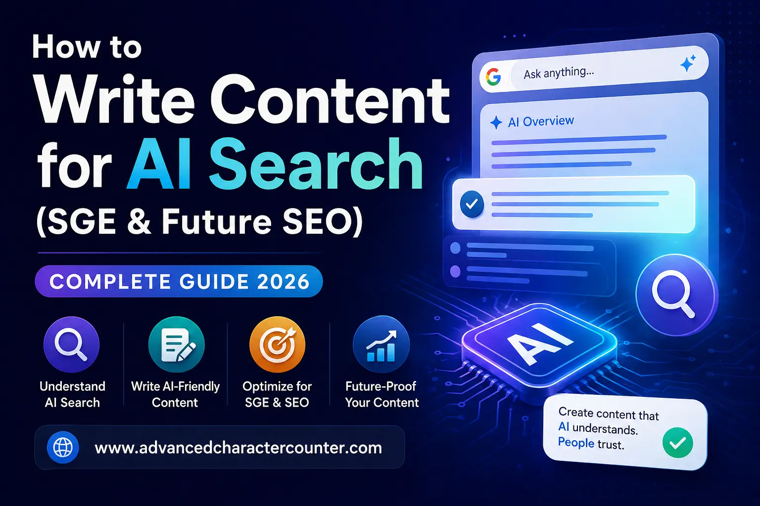 How to Write Content for AI Search (SGE & Future SEO)