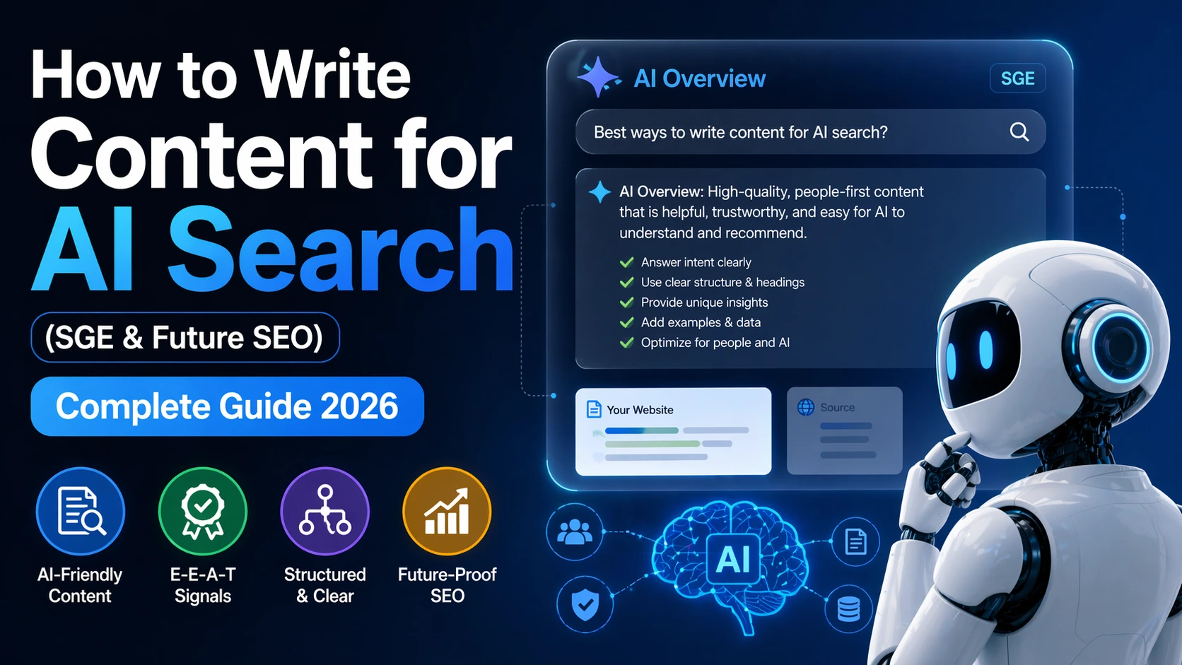 How to Write Content for AI Search (SGE & Future SEO)