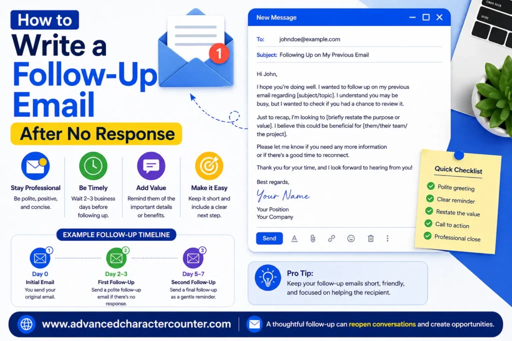 How to Write a Follow-Up Email After No Response