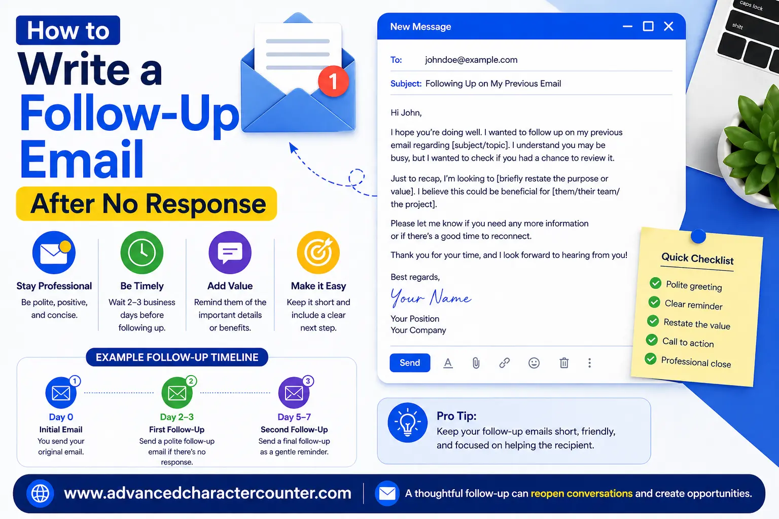 How to Write a Follow-Up Email After No Response