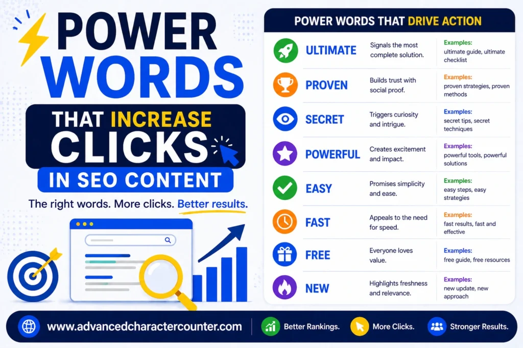 Power Words That Increase Clicks in SEO Content