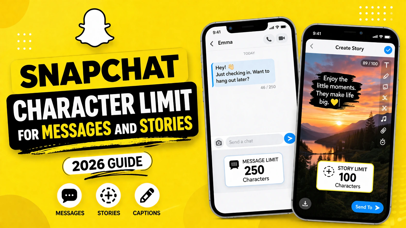Snapchat Character Limit for Messages and Stories (2026 Guide)