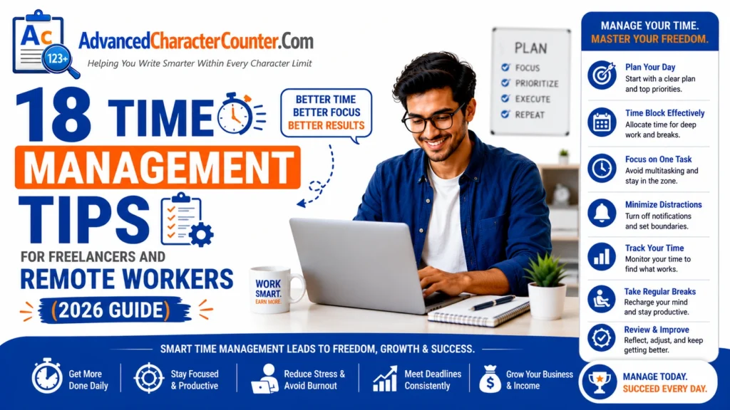 18 Time Management Tips for Freelancers and Remote Workers (2026 Guide)