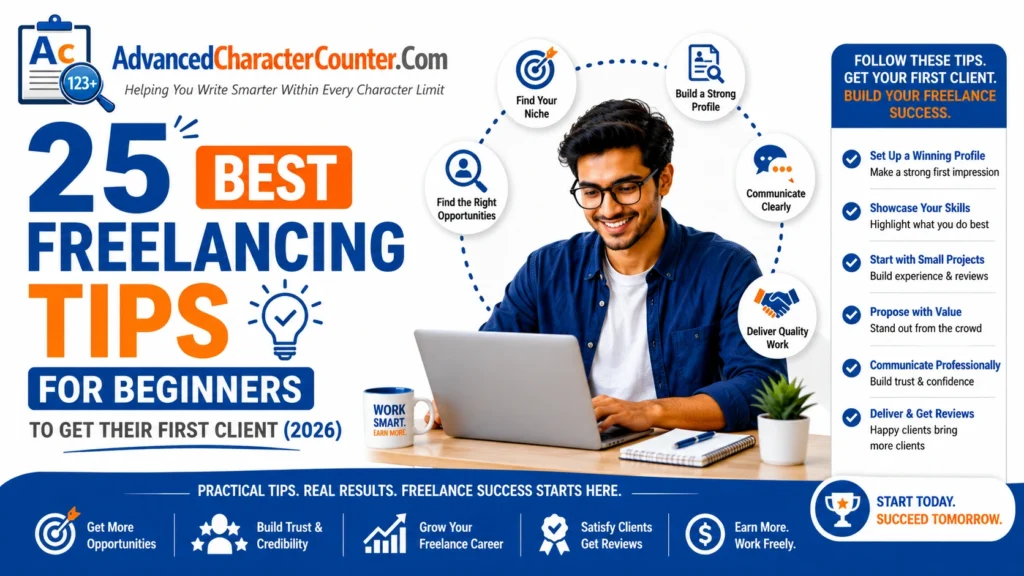 25 Best Freelancing Tips for Beginners to Get Their First Client (2026)