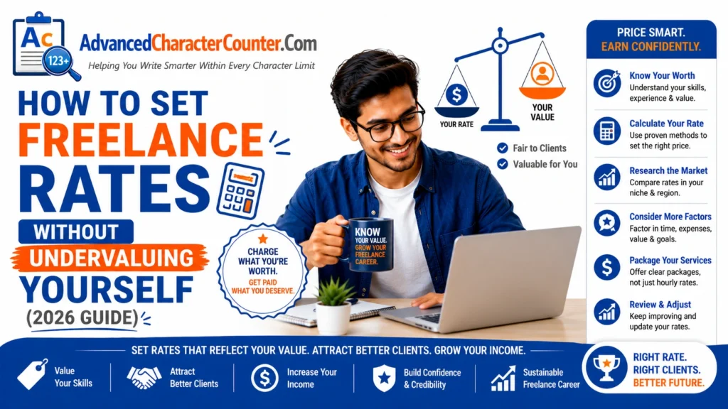 How to Set Freelance Rates Without Undervaluing Yourself (2026 Guide)