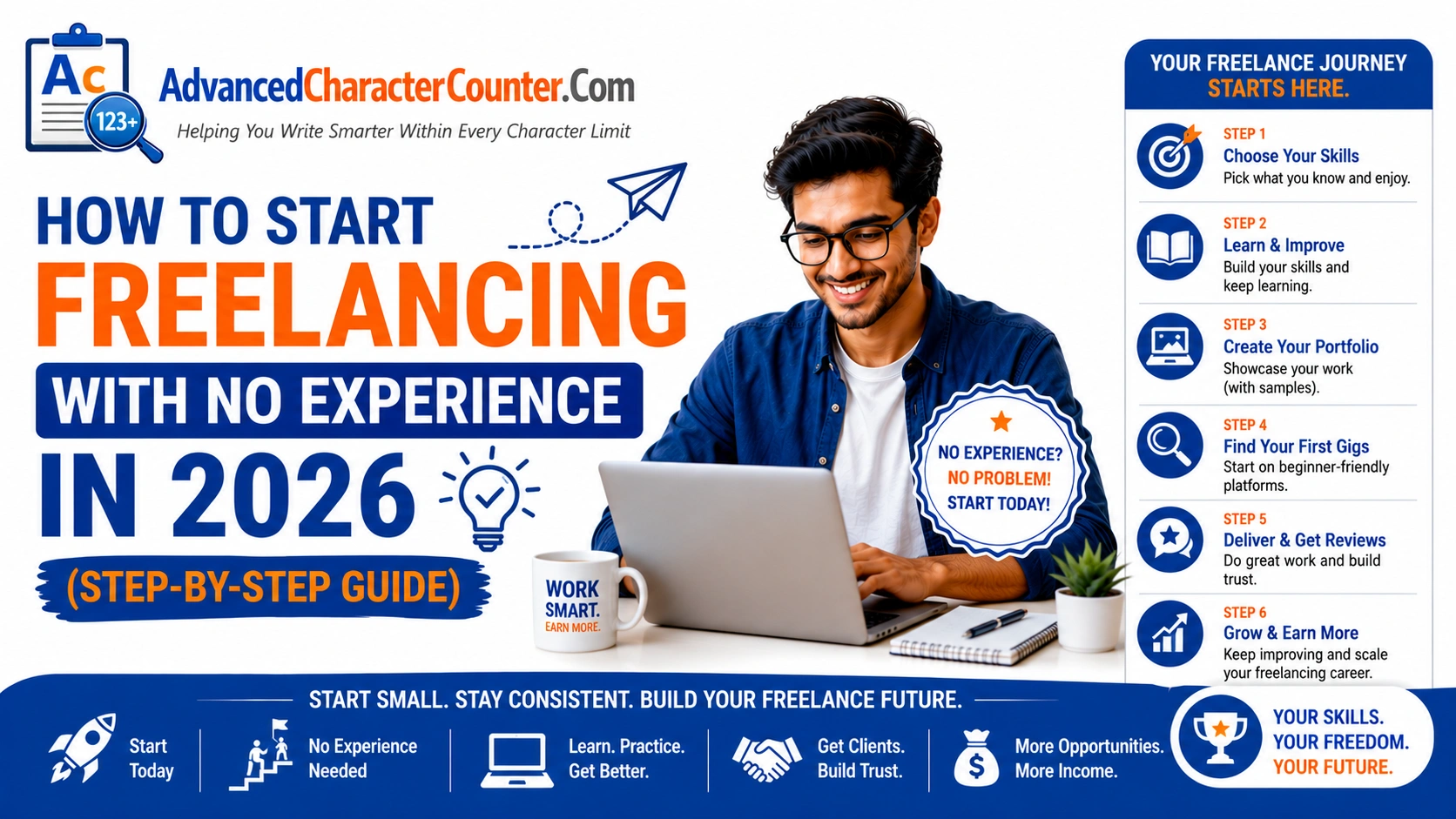 How to Start Freelancing with No Experience in 2026 (Step-by-Step Guide)