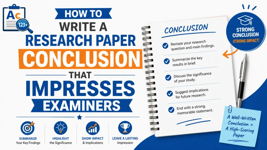 How to Write a Research Paper Conclusion That Impresses Examiners