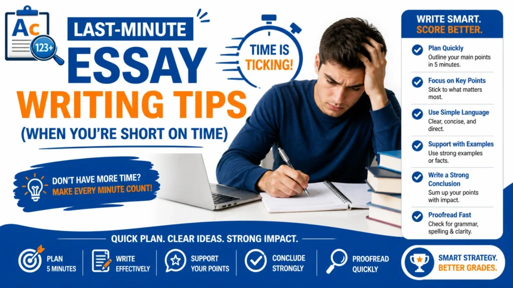 Last-Minute Essay Writing Tips (When You’re Short on Time)