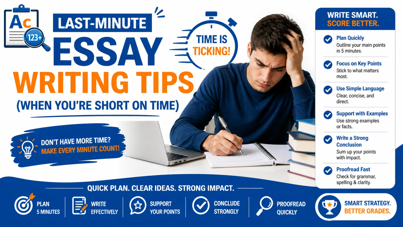 Last-Minute Essay Writing Tips (When You’re Short on Time)